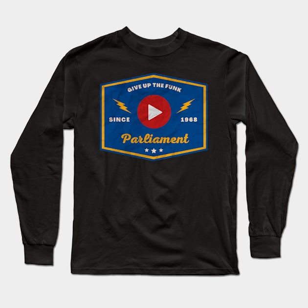 Parliament // Play Button Long Sleeve T-Shirt by Blue betta